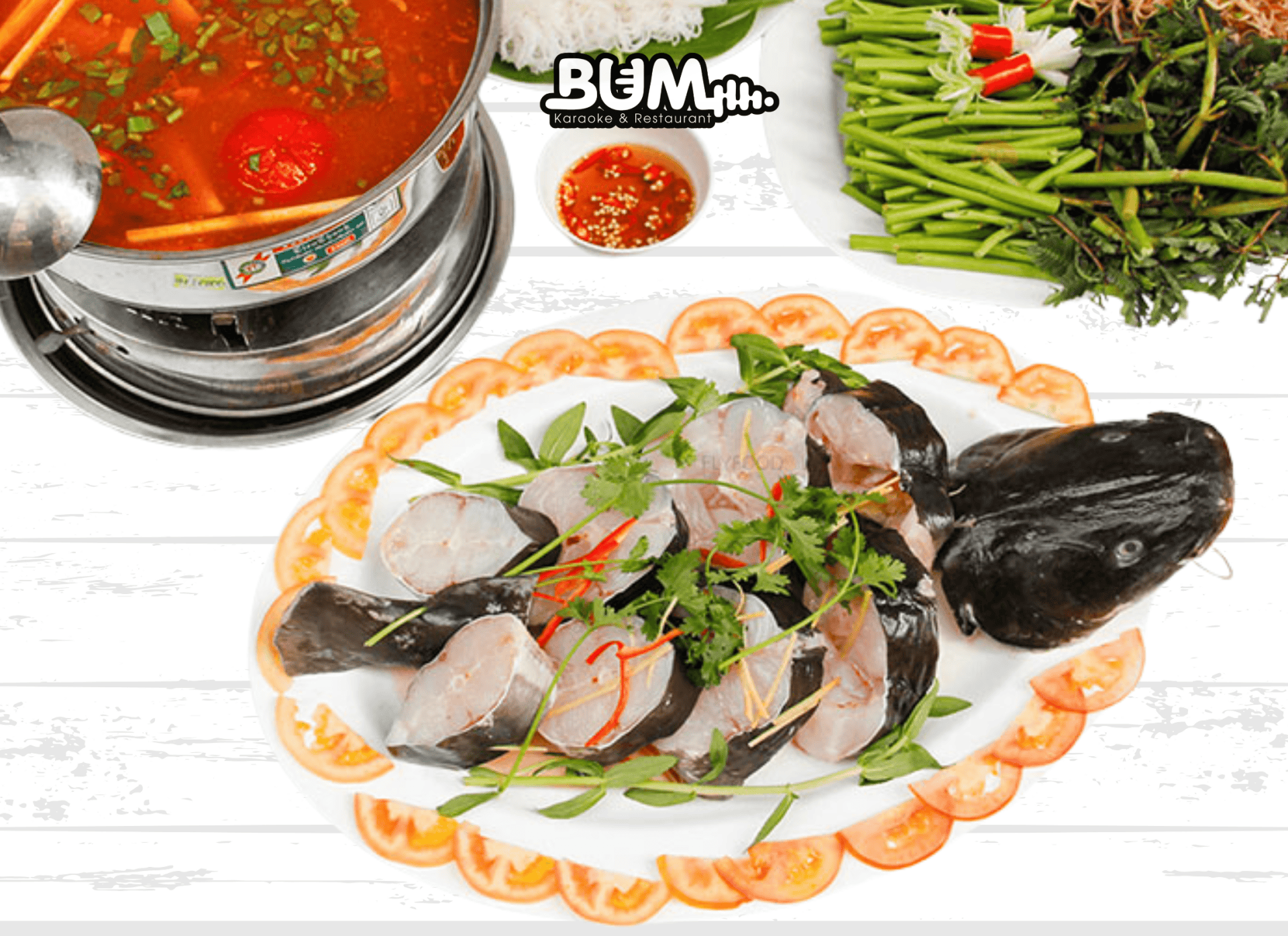Lẩu cá lăng nấu mẻ